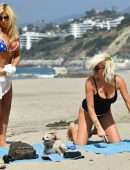 Donna D'Errico Booty in Bikini on the Beach in Malibu