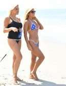 Donna D'Errico Booty in Bikini on the Beach in Malibu
