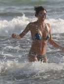 Elisabetta Gregoraci in Bikini at Twiga Beach Club in Forte dei Marmi
