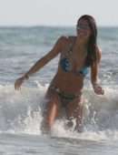 Elisabetta Gregoraci in Bikini at Twiga Beach Club in Forte dei Marmi
