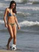 Elisabetta Gregoraci in Bikini at Twiga Beach Club in Forte dei Marmi
