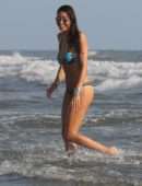 Elisabetta Gregoraci in Bikini at Twiga Beach Club in Forte dei Marmi