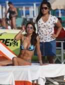 Elisabetta Gregoraci in Bikini at Twiga Beach Club in Forte dei Marmi