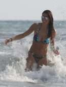 Elisabetta Gregoraci in Bikini at Twiga Beach Club in Forte dei Marmi