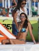 Elisabetta Gregoraci in Bikini at Twiga Beach Club in Forte dei Marmi