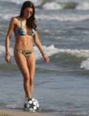 Elisabetta Gregoraci in Bikini at Twiga Beach Club in Forte dei Marmi