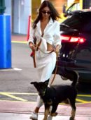 Emily Ratajkowski Cleaning Dog Poop in NYC