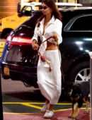 Emily Ratajkowski Cleaning Dog Poop in NYC