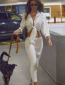 Emily Ratajkowski Cleaning Dog Poop in NYC