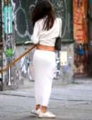 Emily Ratajkowski Cleaning Dog Poop in NYC