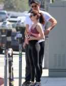 Emma Roberts Outside a Gym in Los Angeles