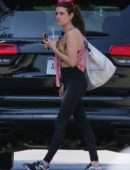 Emma Roberts Outside a Gym in Los Angeles