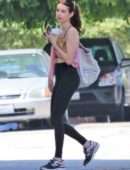 Emma Roberts Outside a Gym in Los Angeles