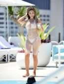 Farrah Abraham in Bikini at the Waldorf Astoria Pool in Los Angeles