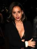 Georgia May Foote Cleavage, Out in Manchester