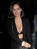 Georgia May Foote Cleavage, Out in Manchester
