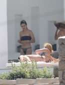 Gigi Hadid Booty, Sunbathing in Bikini with Friends, Mykonos Island