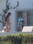 Gigi Hadid Booty, Sunbathing in Bikini with Friends, Mykonos Island
