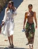 Gigi Hadid and Bella Hadid in Bikini at Beach on Mykonos Island