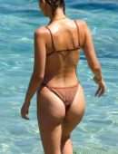 Gigi Hadid and Bella Hadid in Bikini at Beach on Mykonos Island