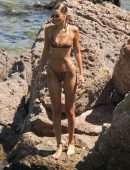 Gigi Hadid and Bella Hadid in Bikini at Beach on Mykonos Island