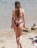 Gigi Hadid and Bella Hadid in Bikini at Beach on Mykonos Island