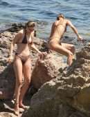 Gigi Hadid and Bella Hadid in Bikini at Beach on Mykonos Island