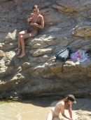 Gigi Hadid and Bella Hadid in Bikini at Beach on Mykonos Island