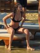 Gigi Hadid and Bella Hadid Booty in Bikini on the Beach in Mykonos