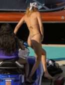 Gigi Hadid and Bella Hadid Booty in Bikini on the Beach in Mykonos