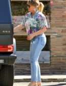 Hilary Duff Booty in Jeans, Out for Dinner in Studio City
