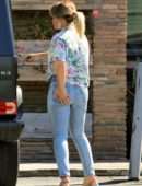 Hilary Duff Booty in Jeans, Out for Dinner in Studio City