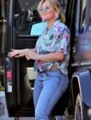 Hilary Duff Booty in Jeans, Out for Dinner in Studio City