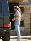 Hilary Duff Booty in Jeans, Out for Dinner in Studio City