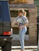 Hilary Duff Booty in Jeans, Out for Dinner in Studio City