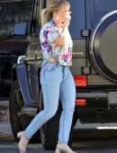 Hilary Duff Booty in Jeans, Out for Dinner in Studio City