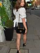 Imogen Thomas Leggy in Shorts, Out in Chelsea