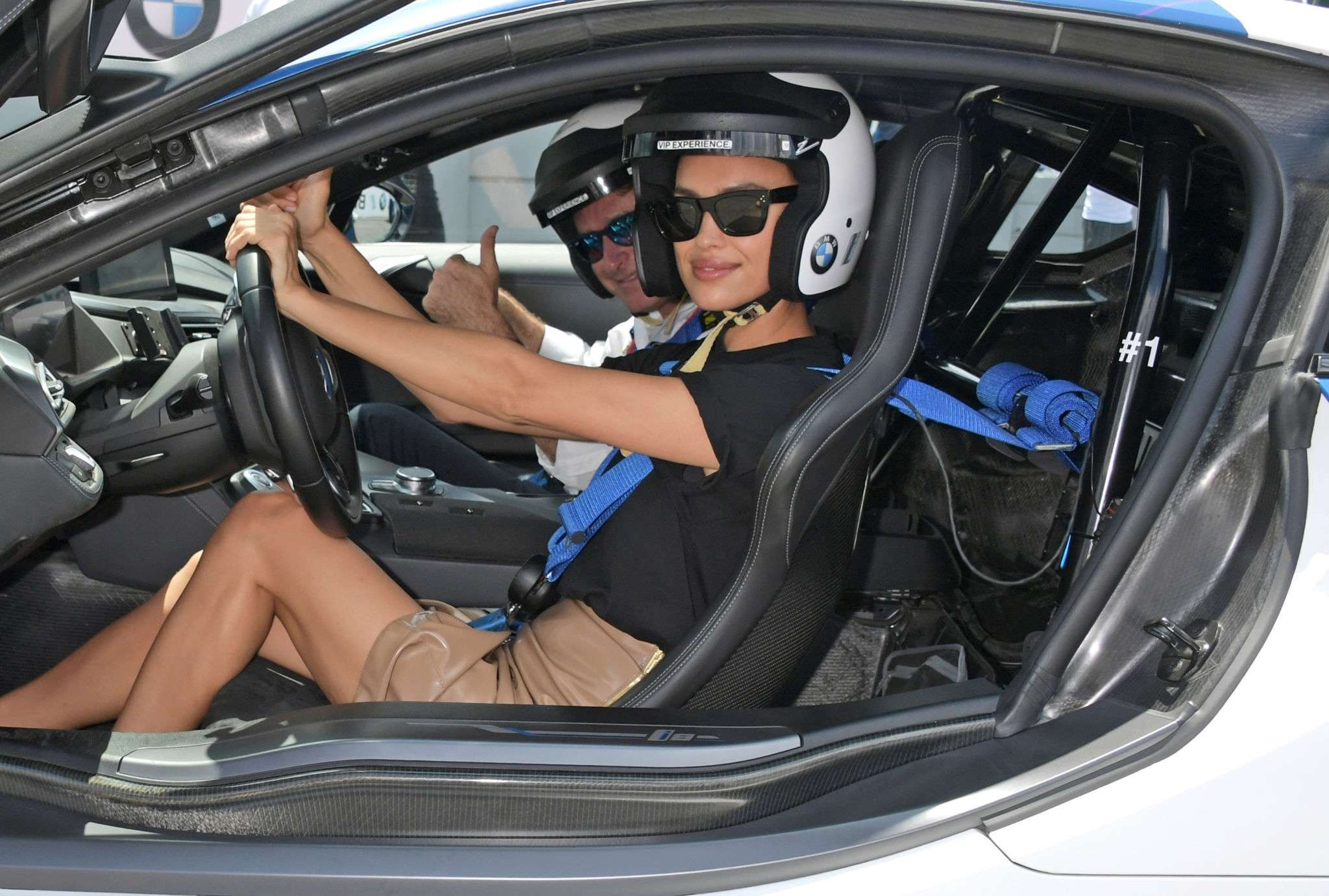 Irina Shayk at Formula E 2019 New York City E-Prix