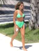 Isabela Moner in Swimsuit at Poolside in Miami