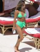 Isabela Moner in Swimsuit at Poolside in Miami