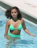 Isabela Moner in Swimsuit at Poolside in Miami