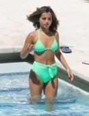 Isabela Moner in Swimsuit at Poolside in Miami