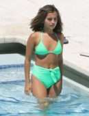 Isabela Moner in Swimsuit at Poolside in Miami
