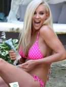 Jenny McCarthy for Bikini Photoshoot at a Pool in Los Angeles