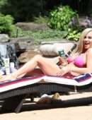 Jenny McCarthy for Bikini Photoshoot at a Pool in Los Angeles