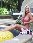 Jenny McCarthy for Bikini Photoshoot at a Pool in Los Angeles