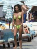 Jessica Aidi in Bikini on the Beach in Mykonos