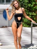 Joy Corrigan for Swimsuit Photoshoot at a Pool in Miami