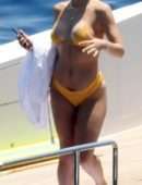 Katharine McPhee Booty On a Yacht in Capri, Italy