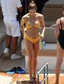 Katharine McPhee Booty On a Yacht in Capri, Italy